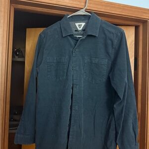 Dark Blue Button-Up Shirt
